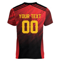 Custom Knight Riders Cricket Trinbago Women V-Neck T-Shirt We Are TKR