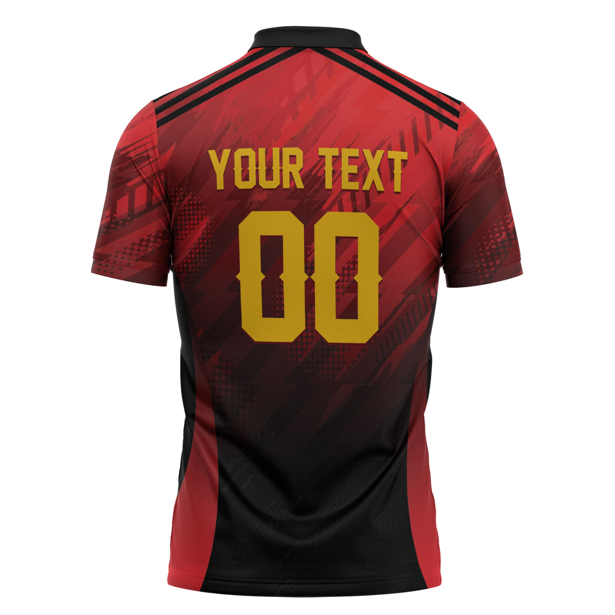 Custom Knight Riders Cricket Trinbago Zipper Polo Shirt We Are TKR