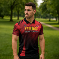 Custom Knight Riders Cricket Trinbago Zipper Polo Shirt We Are TKR