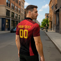 Custom Knight Riders Cricket Trinbago Zipper Polo Shirt We Are TKR