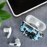Fijian Rugby AirPods Case Grunge Palm Stylized