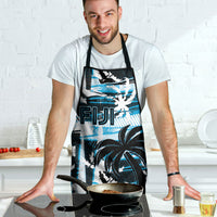 Fijian Rugby Apron Grunge Palm Stylized