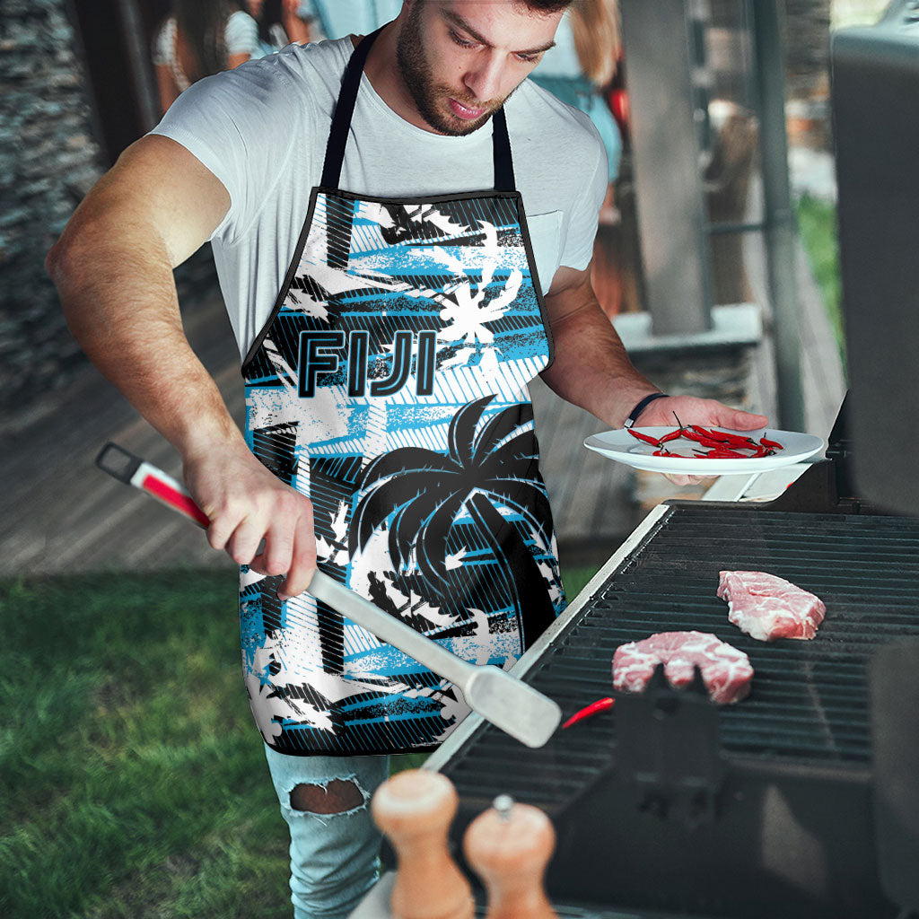 Fijian Rugby Apron Grunge Palm Stylized