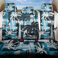 Fijian Rugby Back Car Seat Cover Grunge Palm Stylized