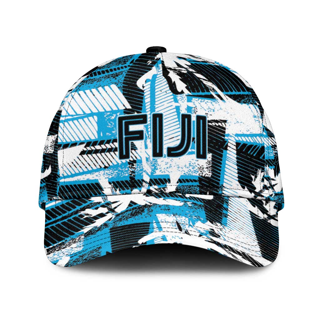 Fijian Rugby Classic Cap Grunge Palm Stylized