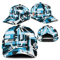 Fijian Rugby Classic Cap Grunge Palm Stylized