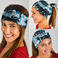 Fijian Rugby Neck Gaiter Grunge Palm Stylized
