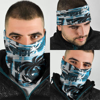 Fijian Rugby Neck Gaiter Grunge Palm Stylized
