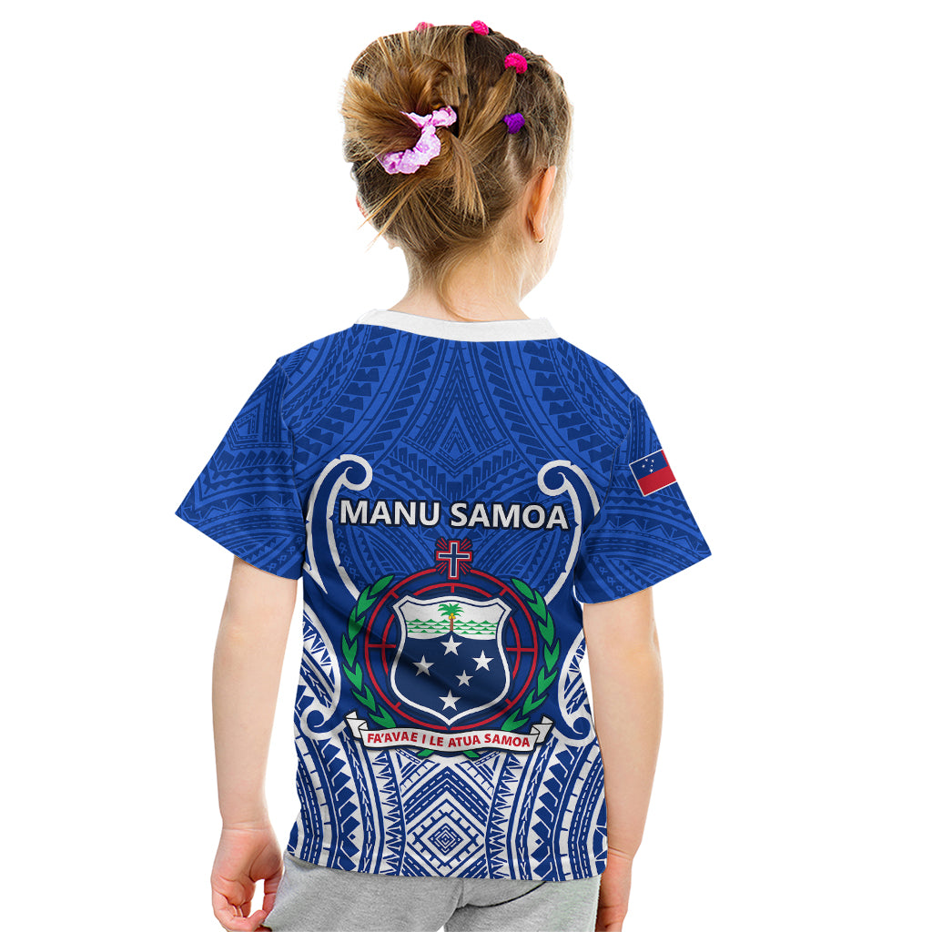 Samoa Rugby Kid T Shirt Manu Samoa Go 2023 World Cup - Wonder Print Shop