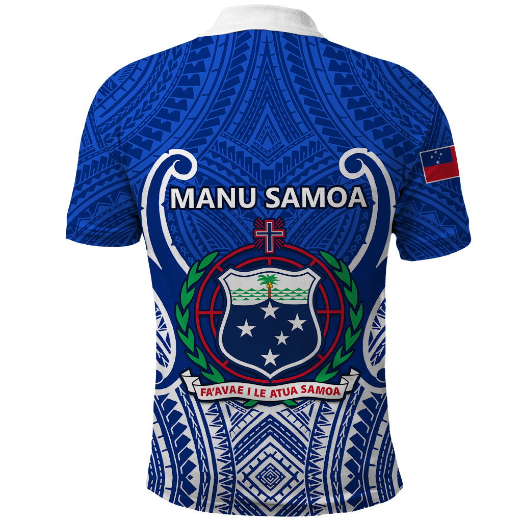 Samoa Rugby Polo Shirt Manu Samoa Go 2023 World Cup - Wonder Print Shop