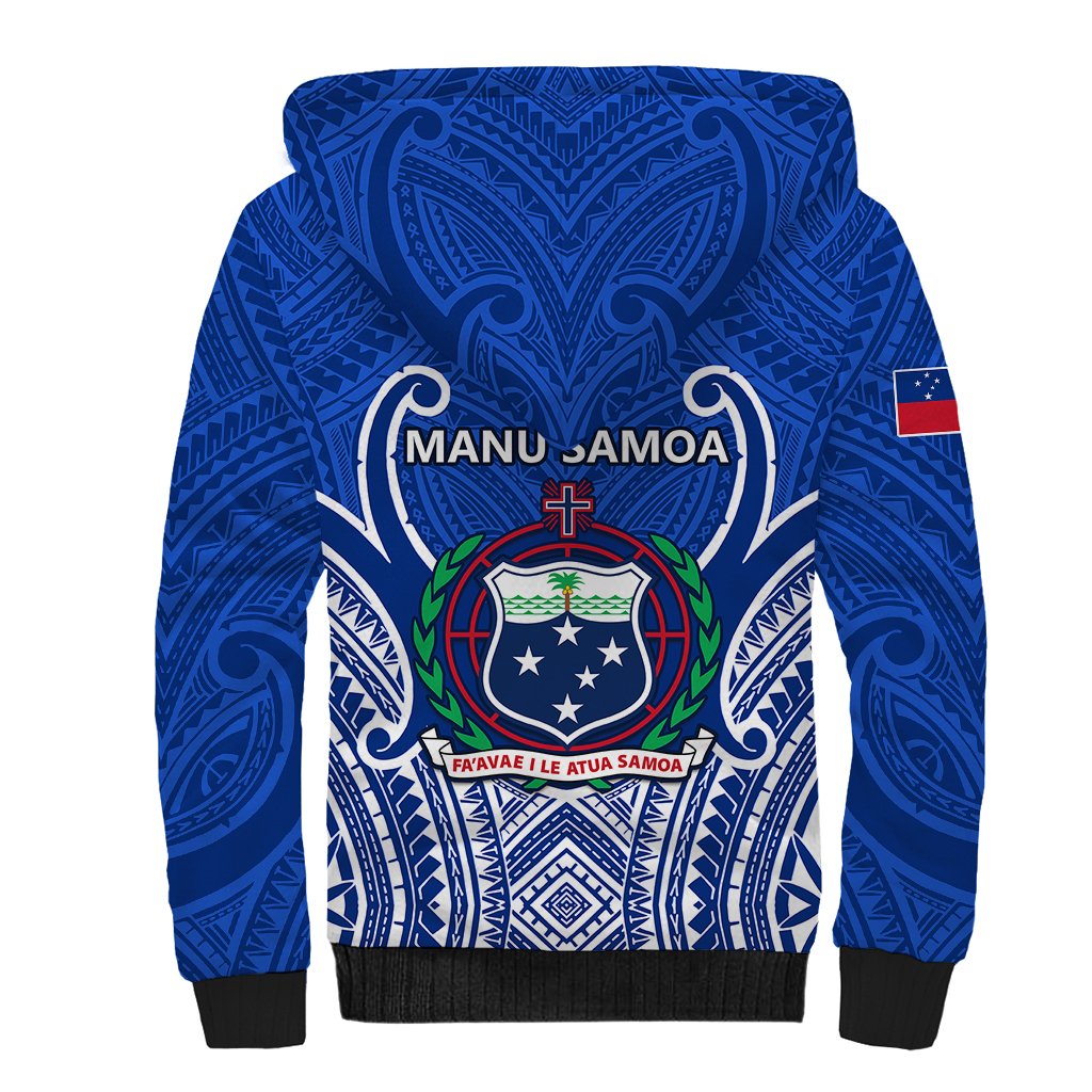 Samoa Rugby Sherpa Hoodie Manu Samoa Go 2023 World Cup - Wonder Print Shop