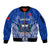 Samoa Rugby Sleeve Zip Bomber Jacket Manu Samoa Go 2023 World Cup - Wonder Print Shop