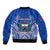 Samoa Rugby Sleeve Zip Bomber Jacket Manu Samoa Go 2023 World Cup - Wonder Print Shop