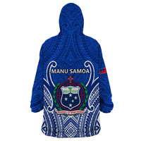Samoa Rugby Wearable Blanket Hoodie Manu Samoa Go 2023 World Cup - Wonder Print Shop