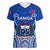 Samoa Rugby Women V Neck T Shirt Manu Samoa Go 2023 World Cup - Wonder Print Shop