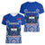 Samoa Rugby Women V Neck T Shirt Manu Samoa Go 2023 World Cup - Wonder Print Shop