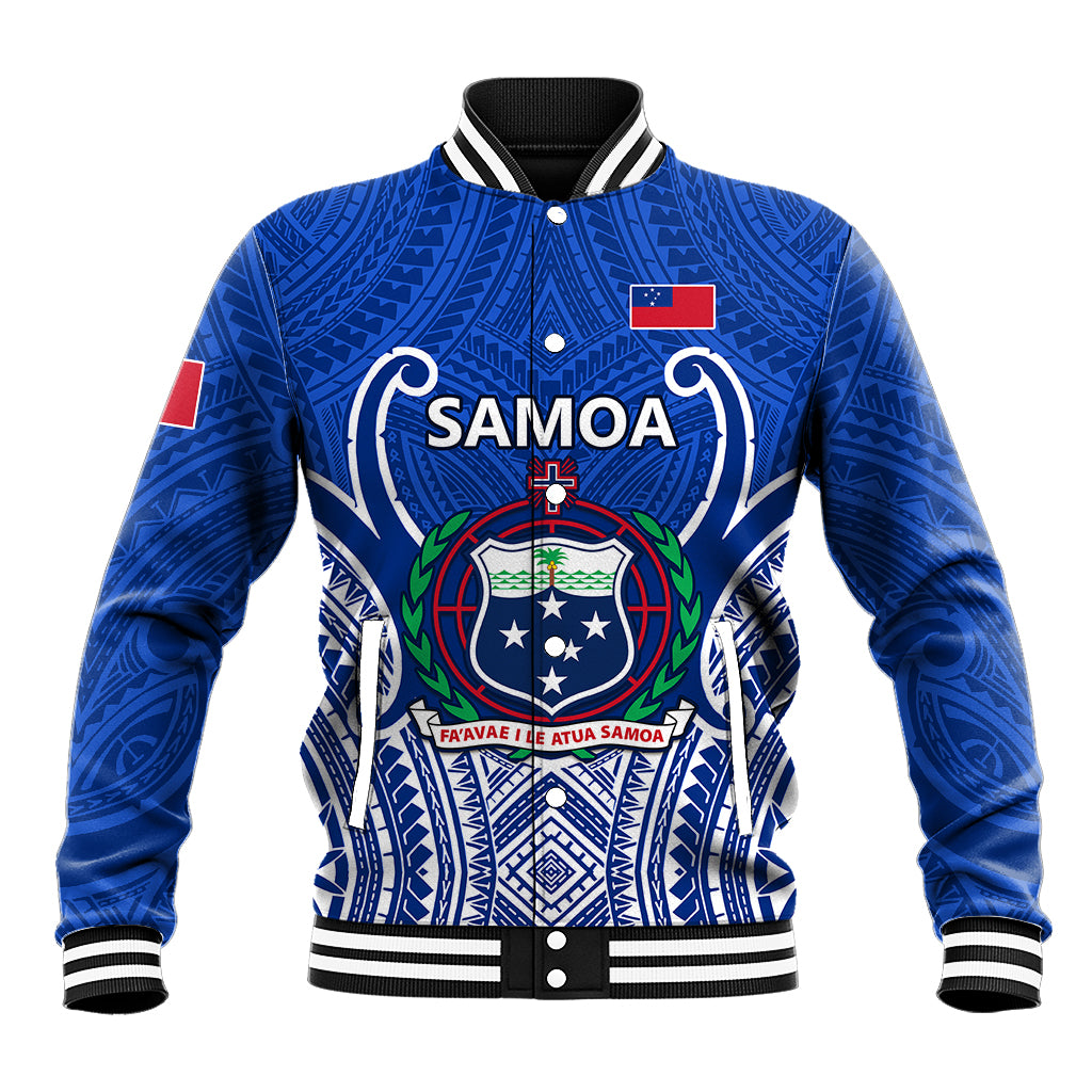 Custom Samoa Rugby Baseball Jacket Manu Samoa Go 2023 World Cup - Wonder Print Shop