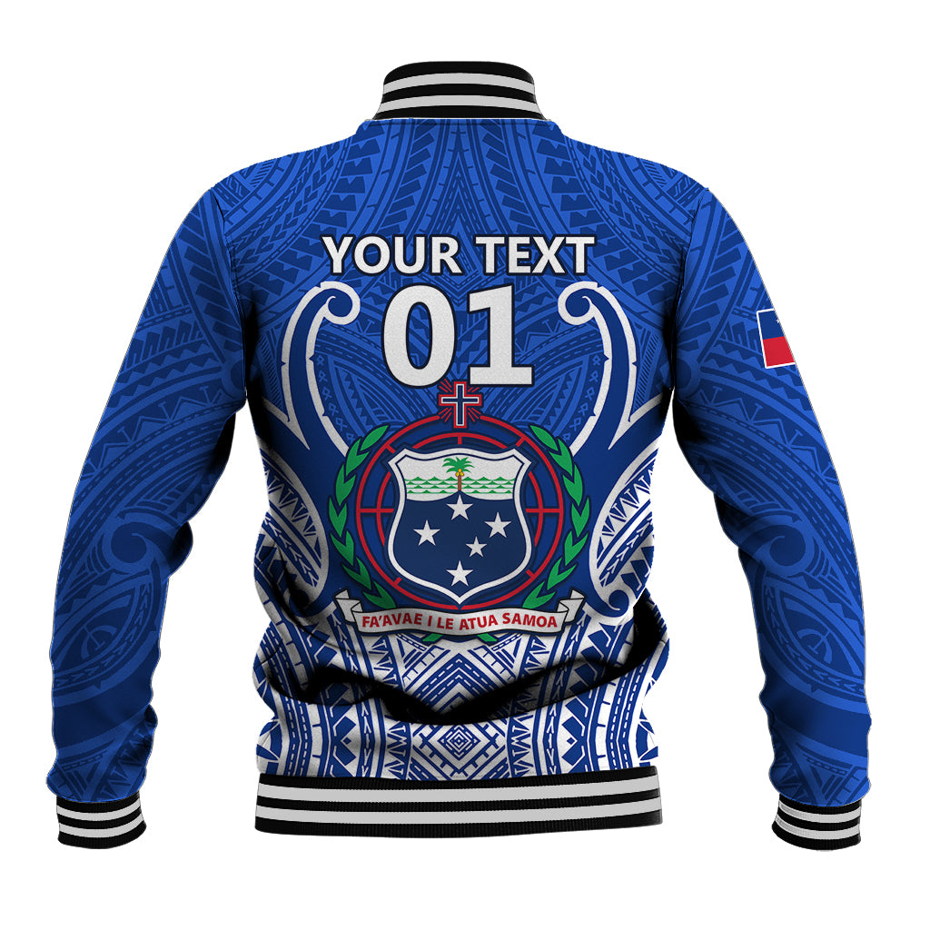 Custom Samoa Rugby Baseball Jacket Manu Samoa Go 2023 World Cup - Wonder Print Shop