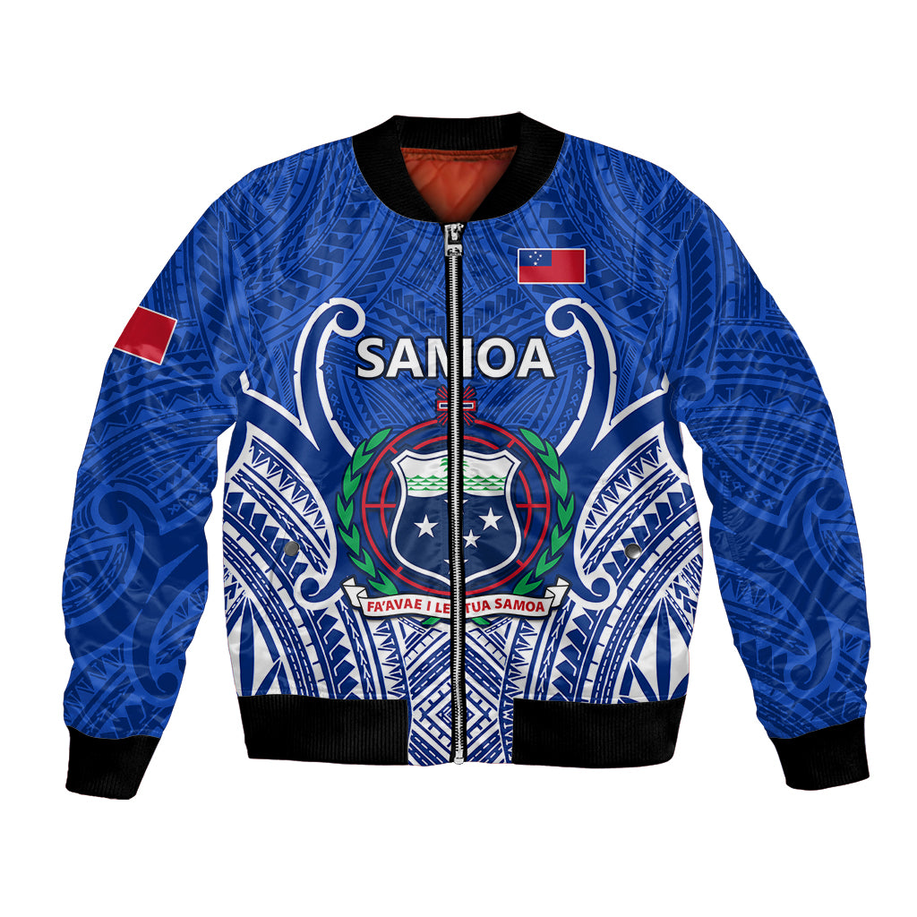 Custom Samoa Rugby Bomber Jacket Manu Samoa Go 2023 World Cup - Wonder Print Shop