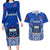 Custom Samoa Rugby Couples Matching Long Sleeve Bodycon Dress and Hawaiian Shirt Manu Samoa Go 2023 World Cup - Wonder Print Shop