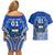 Custom Samoa Rugby Couples Matching Off Shoulder Short Dress and Hawaiian Shirt Manu Samoa Go 2023 World Cup - Wonder Print Shop