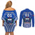 Custom Samoa Rugby Couples Matching Off Shoulder Short Dress and Long Sleeve Button Shirts Manu Samoa Go 2023 World Cup - Wonder Print Shop