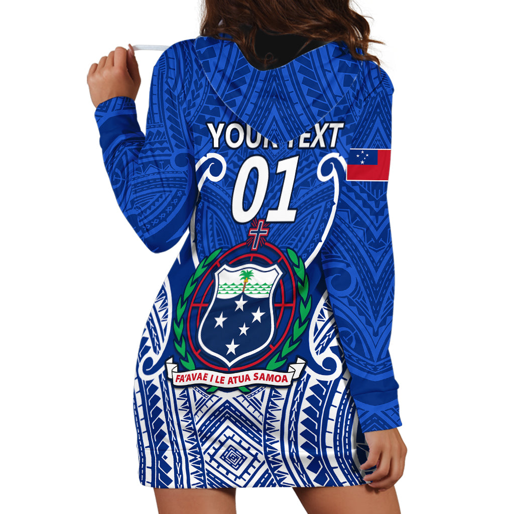 Custom Samoa Rugby Hoodie Dress Manu Samoa Go 2023 World Cup - Wonder Print Shop