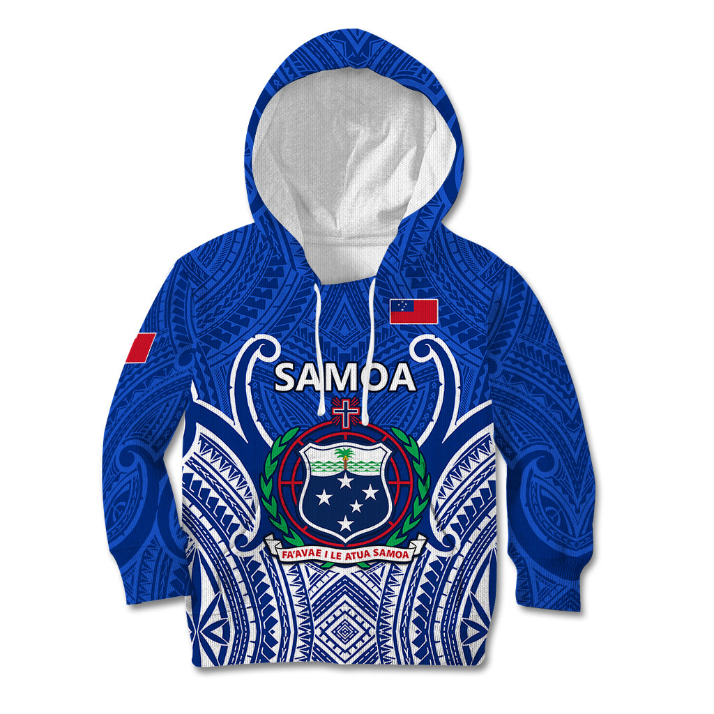 Custom Samoa Rugby Kid Hoodie Manu Samoa Go 2023 World Cup - Wonder Print Shop