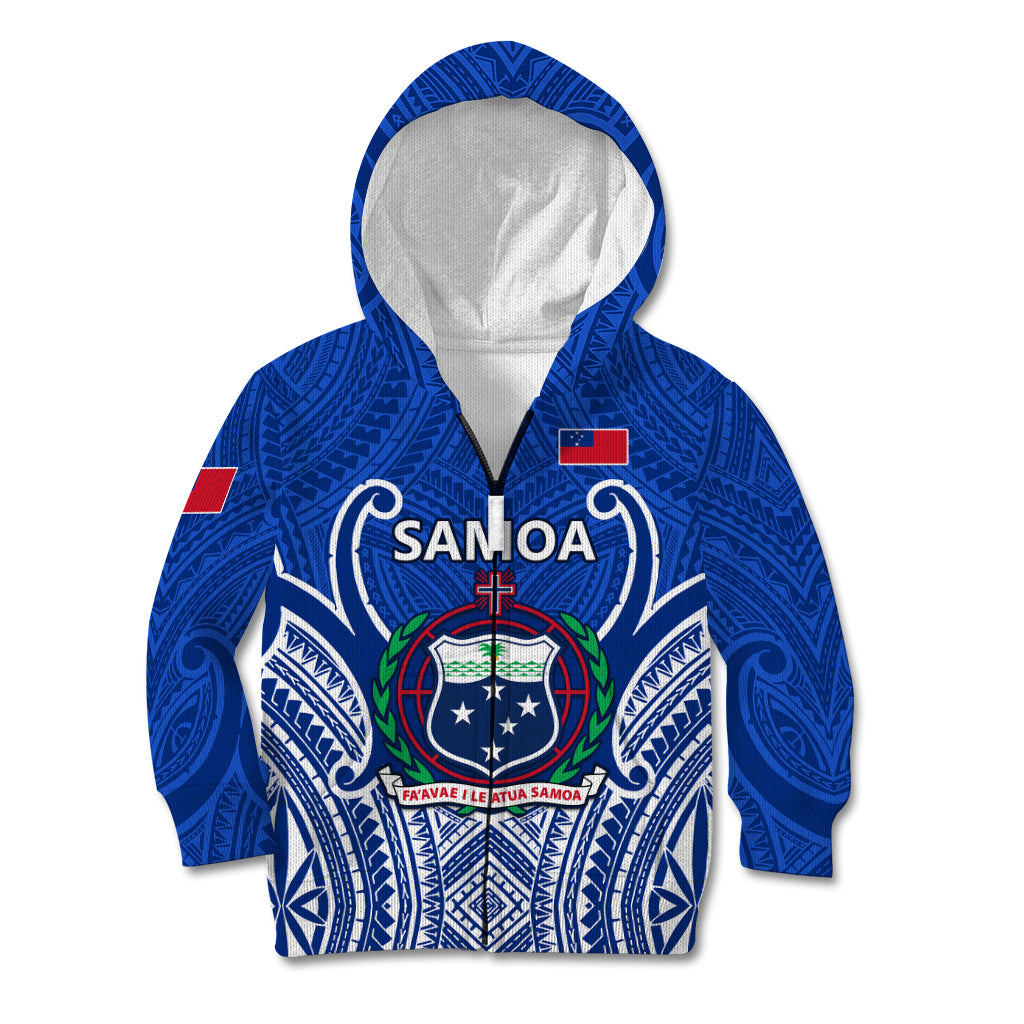 Custom Samoa Rugby Kid Hoodie Manu Samoa Go 2023 World Cup - Wonder Print Shop