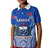Custom Samoa Rugby Kid Polo Shirt Manu Samoa Go 2023 World Cup - Wonder Print Shop