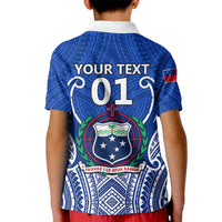 Custom Samoa Rugby Kid Polo Shirt Manu Samoa Go 2023 World Cup - Wonder Print Shop