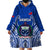 Custom Samoa Rugby Wearable Blanket Hoodie Manu Samoa Go 2023 World Cup - Wonder Print Shop