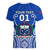 Custom Samoa Rugby Women V Neck T Shirt Manu Samoa Go 2023 World Cup - Wonder Print Shop