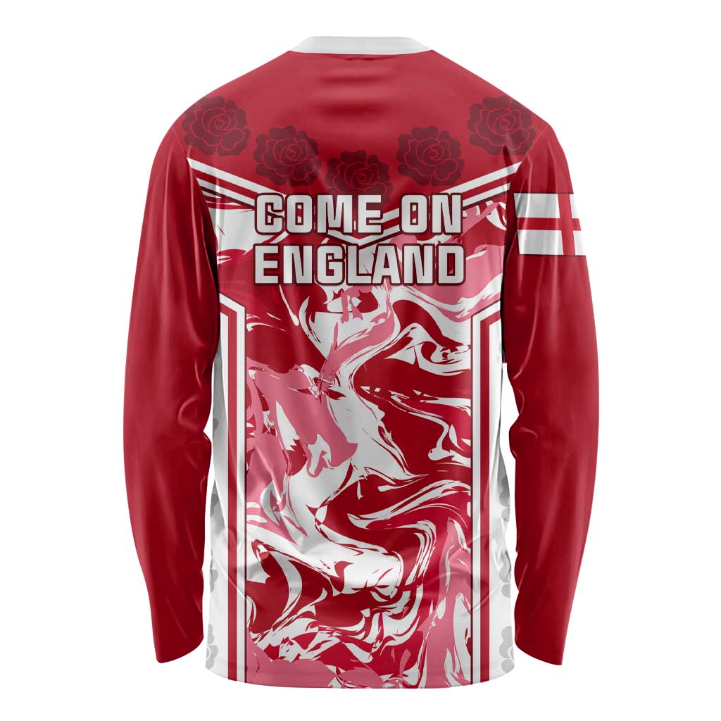 England Rugby Long Sleeve Shirt The Red Rose Come On 2023 World Cup LT01
