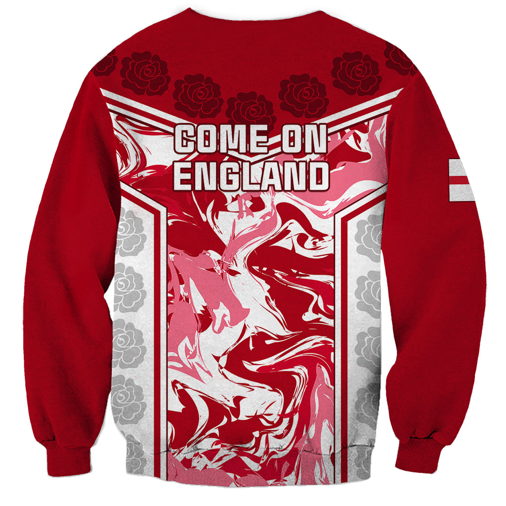 England Rugby Sweatshirt The Red Rose Come On 2023 World Cup - Wonder Print Shop