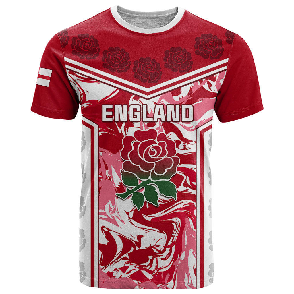 England Rugby T Shirt The Red Rose Come On 2023 World Cup - Wonder Print Shop
