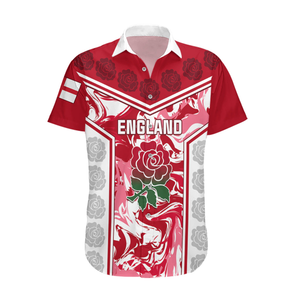 Custom England Rugby Hawaiian Shirt The Red Rose Come On 2023 World Cup - Wonder Print Shop