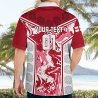 Custom England Rugby Hawaiian Shirt The Red Rose Come On 2023 World Cup - Wonder Print Shop