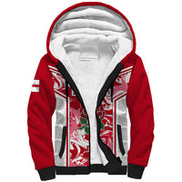 Custom England Rugby Sherpa Hoodie The Red Rose Come On 2023 World Cup - Wonder Print Shop