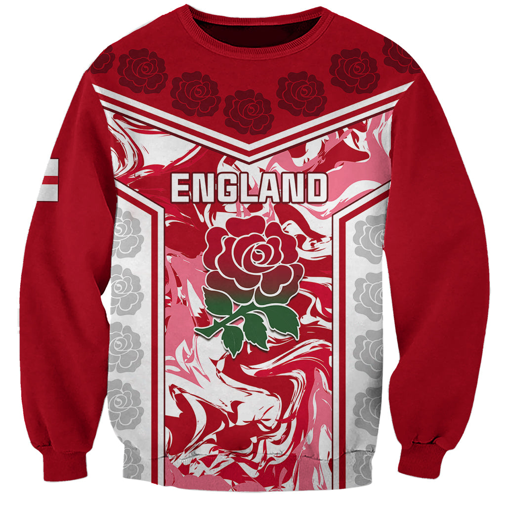 Custom England Rugby Sweatshirt The Red Rose Come On 2023 World Cup - Wonder Print Shop