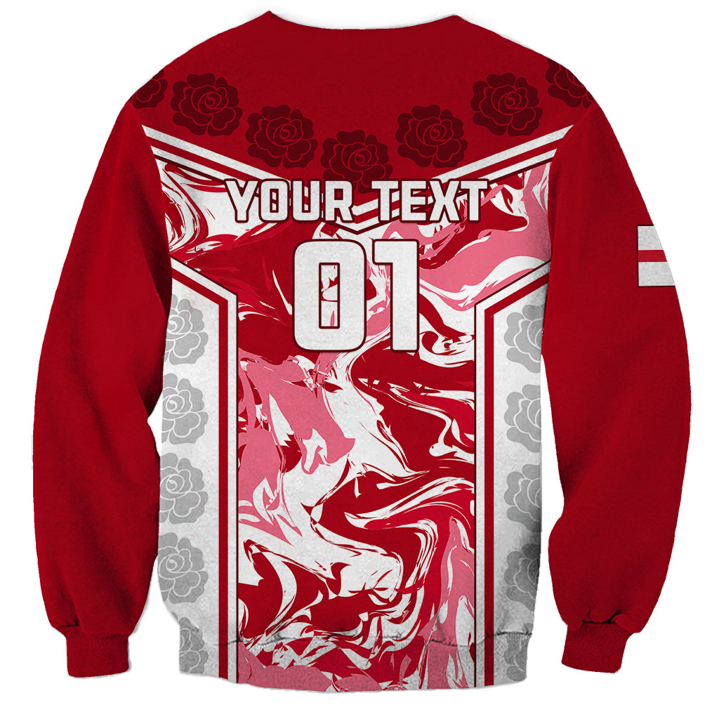 Custom England Rugby Sweatshirt The Red Rose Come On 2023 World Cup - Wonder Print Shop