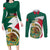 Personalised Mexico Independence Day Couples Matching Long Sleeve Bodycon Dress and Long Sleeve Button Shirts Mexican Aztec Pattern - Wonder Print Shop