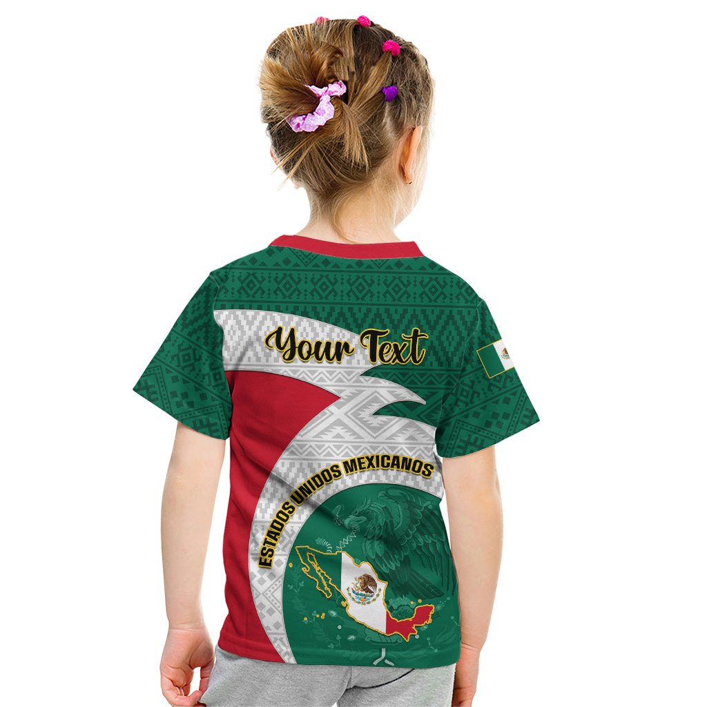 Personalised Mexico Independence Day Kid T Shirt Mexican Aztec Pattern - Wonder Print Shop