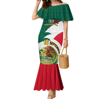 Personalised Mexico Independence Day Mermaid Dress Mexican Aztec Pattern - Wonder Print Shop