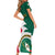 Personalised Mexico Independence Day Short Sleeve Bodycon Dress Mexican Aztec Pattern - Wonder Print Shop