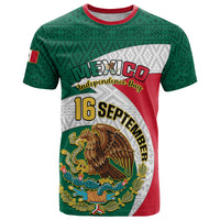 Personalised Mexico Independence Day T Shirt Mexican Aztec Pattern - Wonder Print Shop