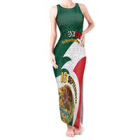 Personalised Mexico Independence Day Tank Maxi Dress Mexican Aztec Pattern - Wonder Print Shop
