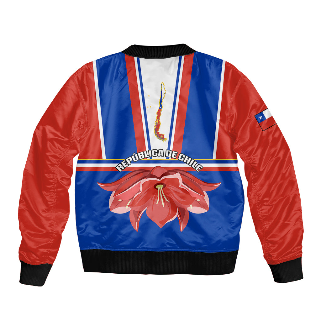 Chile Independence Day Bomber Jacket Chilean Bellflower - Wonder Print Shop