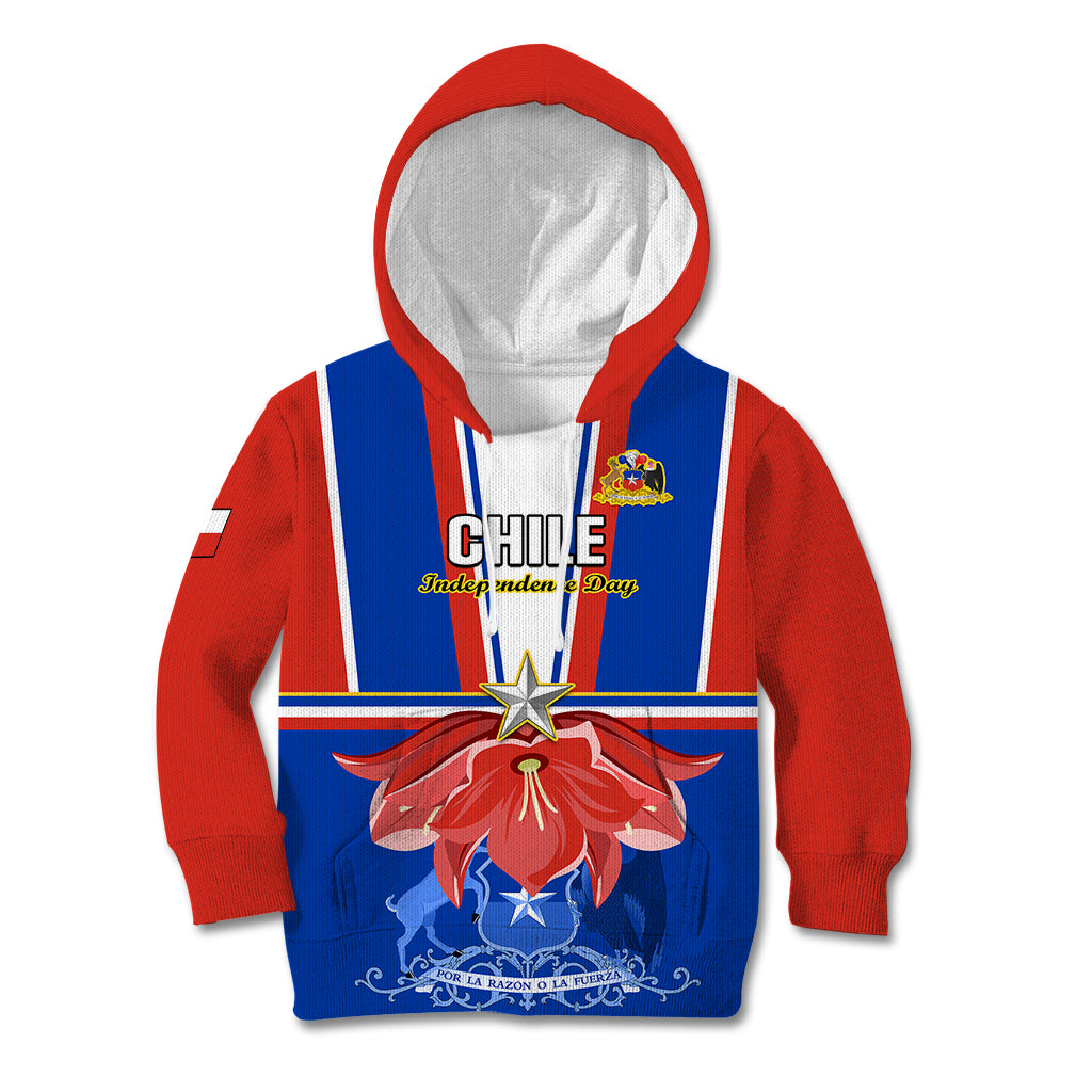 Chile Independence Day Kid Hoodie Chilean Bellflower - Wonder Print Shop