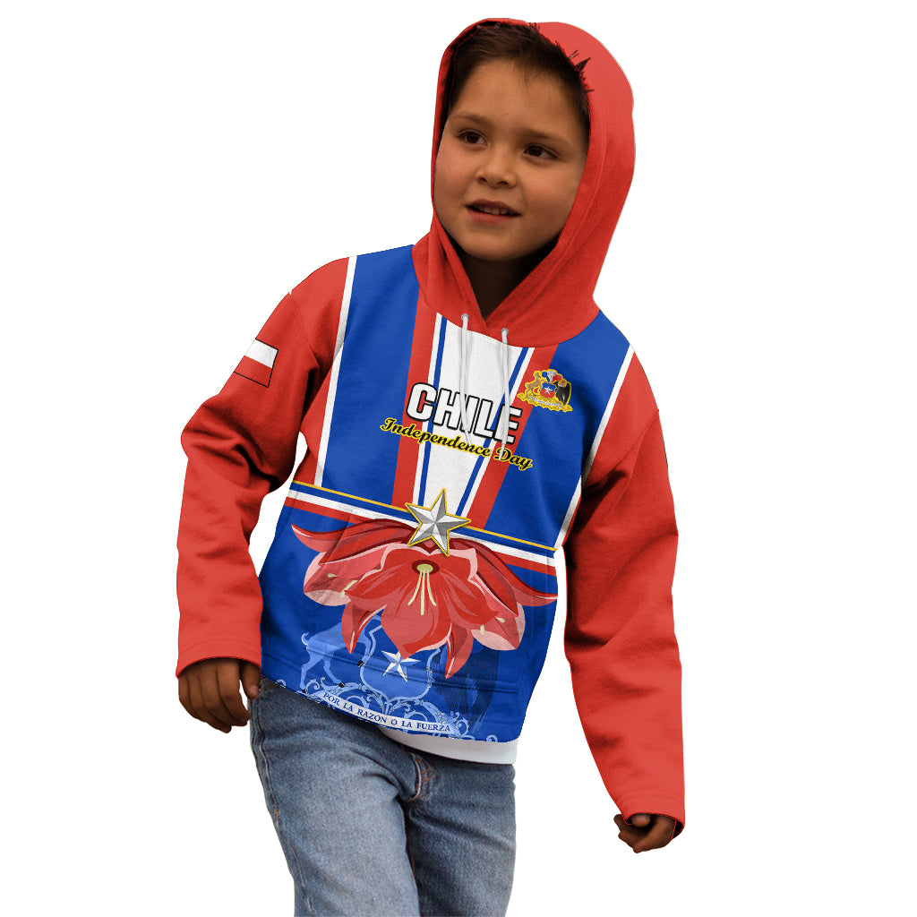 Chile Independence Day Kid Hoodie Chilean Bellflower - Wonder Print Shop